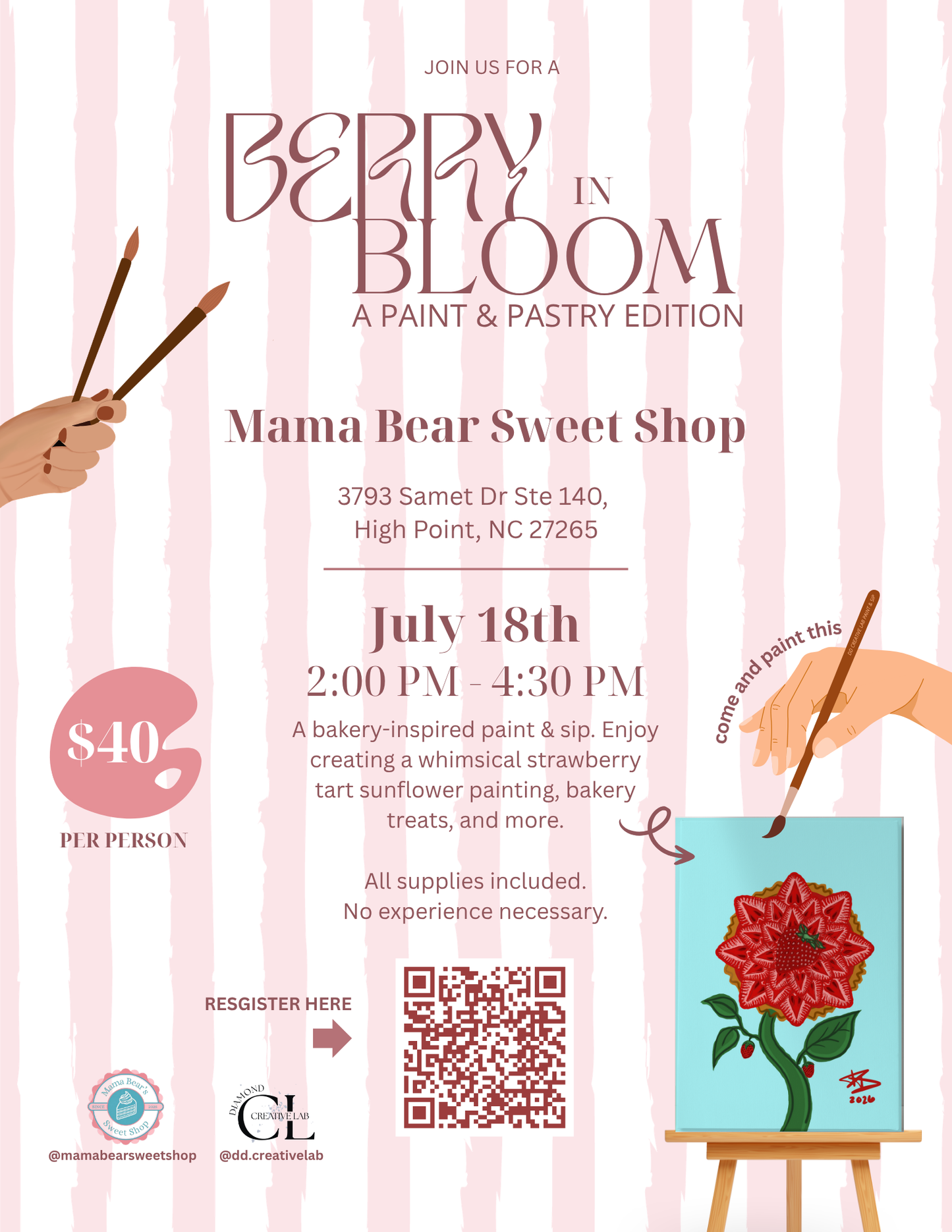 Berry in Bloom: Paint & Sip