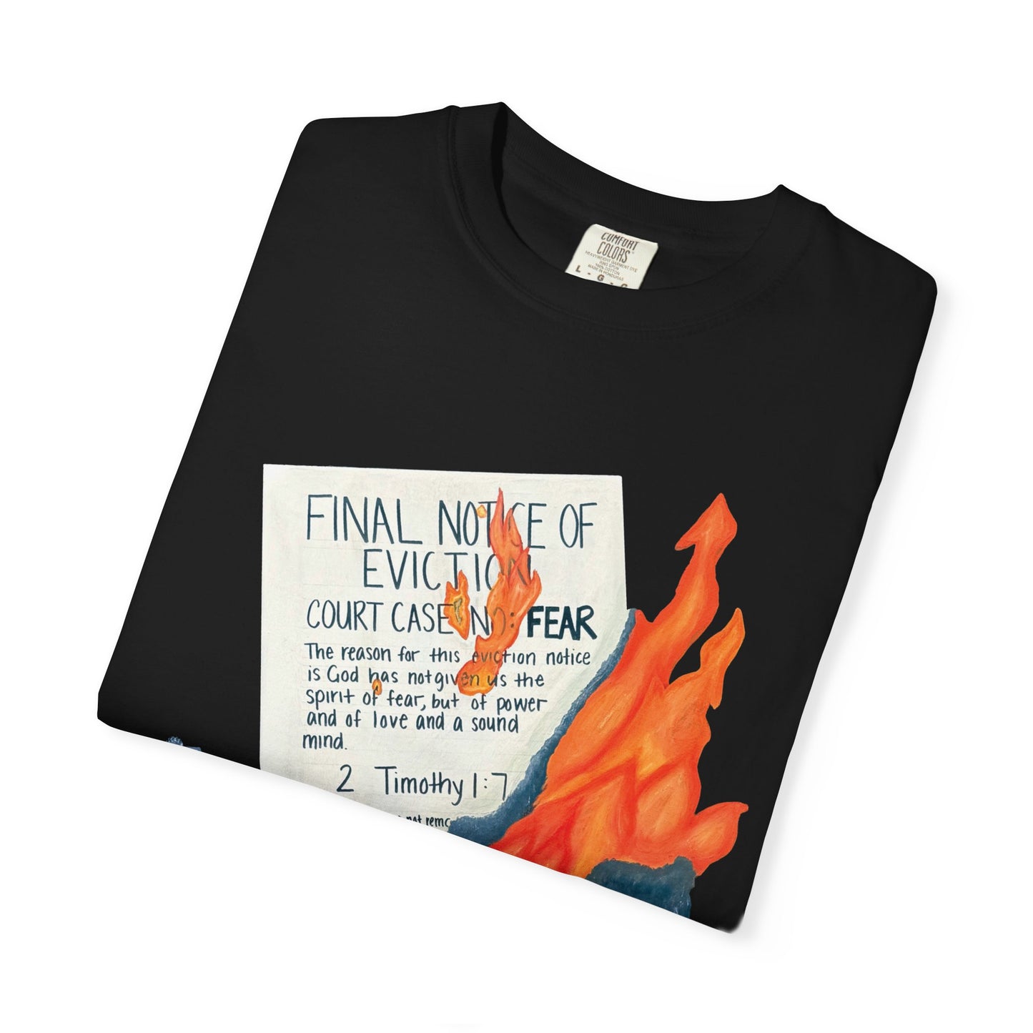 T-Shirt — 'Final Notice' Eviction Notice Burning Graphic Tee