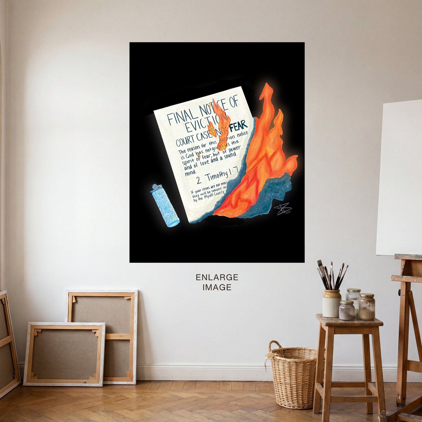 Fear Eviction Notice (Art Print)